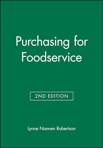 Imagen de archivo de Purchasing for Foodservice a la venta por ThriftBooks-Dallas
