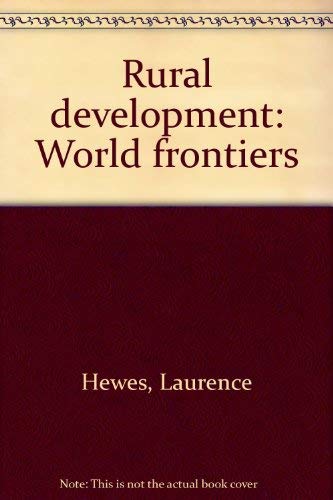 Beispielbild fr Rural development: world frontiers zum Verkauf von Wonder Book