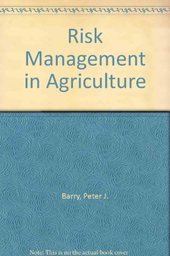 Imagen de archivo de Risk Management in Agriculture a la venta por Better World Books