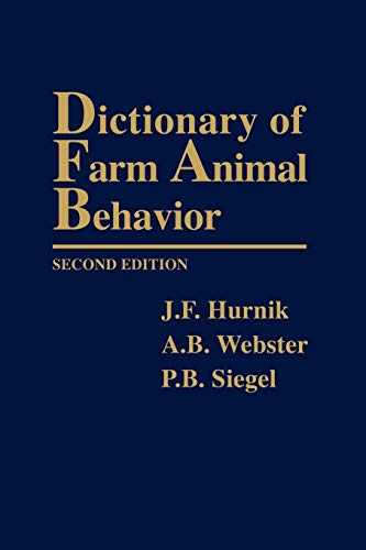 Beispielbild fr Dictionary of Farm Animal Behavior zum Verkauf von Blackwell's