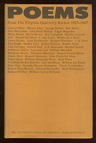 Imagen de archivo de Poems from the Virginia quarterly review, 1925-1967 a la venta por WeSavings LLC