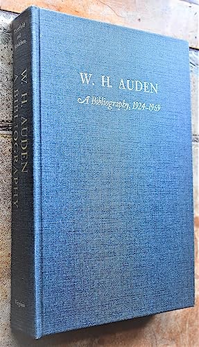 Beispielbild fr W. H. Auden, a Bibliography, 1924-1969 zum Verkauf von Better World Books