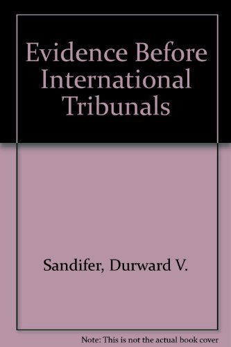 9780813906164: Evidence Before International Tribunals