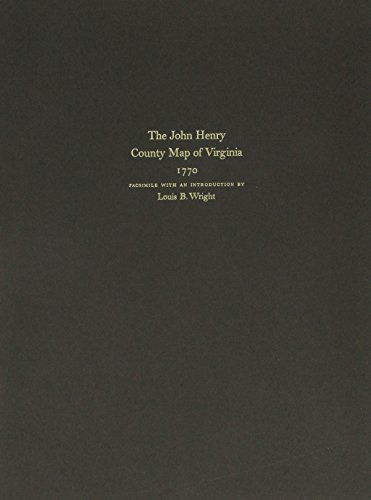 9780813907567: The John Henry County Map of Virginia 1770