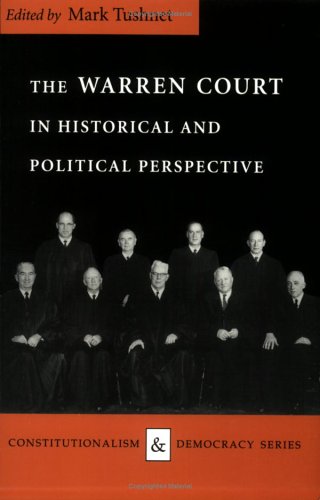 Beispielbild fr The Warren Court in Historical and Political Perspective (Constitution & Democracy) zum Verkauf von AwesomeBooks