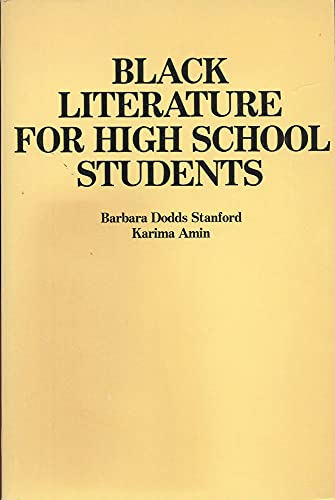 Imagen de archivo de Black Literature for High School Students a la venta por Persephone's Books