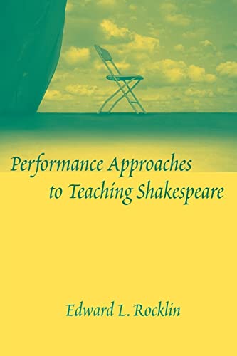 Beispielbild fr Performance Approaches To Teaching Shakespeare zum Verkauf von Books From California