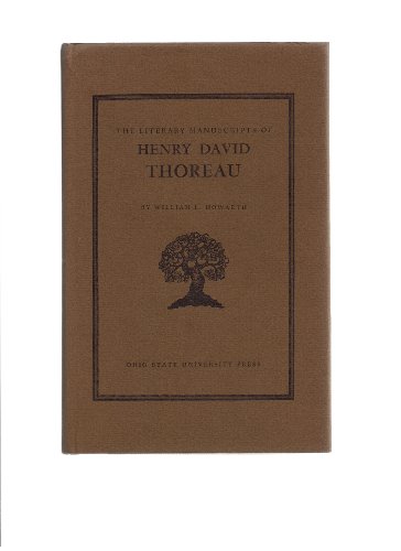 Beispielbild fr The Literary Manuscripts of Henry David Thoreau zum Verkauf von Better World Books