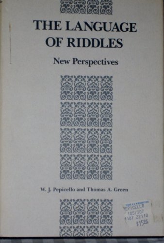 Beispielbild fr The Language of Riddles: New Perspectives zum Verkauf von Books From California