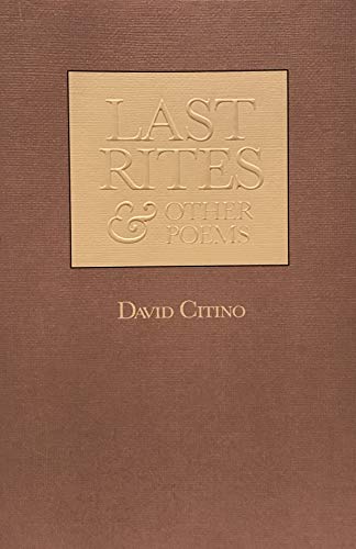 Beispielbild fr Last Rites and Other Poems zum Verkauf von Basement Seller 101
