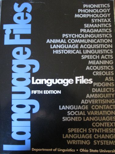 Stock image for Language files: Materials for an introduction to language for sale by ThriftBooks-Dallas