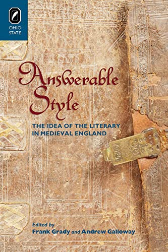 9780814212073: Answerable Style: The Idea of the Literary in Medieval England