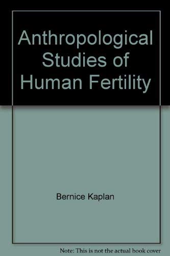 Anthropological Studies of Human Fertility