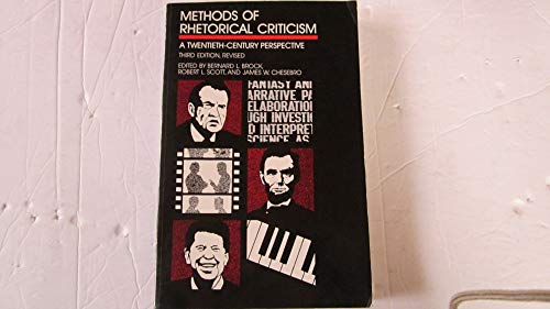 Imagen de archivo de Methods of Rhetorical Criticism: A Twentieth-Century Perspective a la venta por Jenson Books Inc