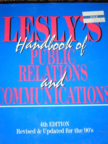 Beispielbild fr Lesly's Handbook of Public Relations and Communications zum Verkauf von Wonder Book