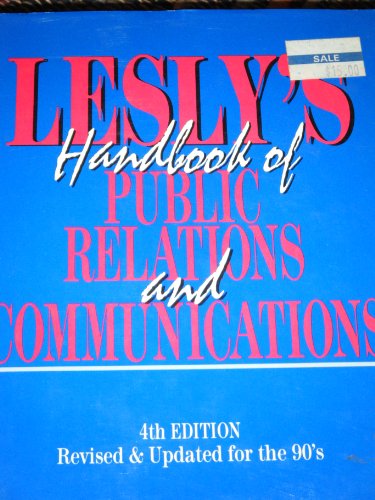 Imagen de archivo de Lesly's Handbook of Public Relations and Communications a la venta por Wonder Book