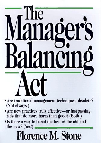 Beispielbild fr The Manager's Balancing Act zum Verkauf von medimops