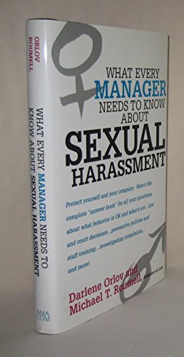 Imagen de archivo de What Every Manager Needs to Know About Sexual Harassment a la venta por SecondSale