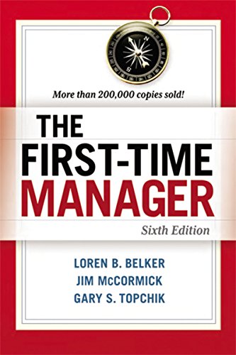 Imagen de archivo de The First-Time Manager a la venta por SecondSale