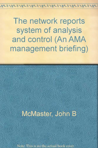 Stock image for The Network Reports System of Analysis and Control for sale by BookOrders