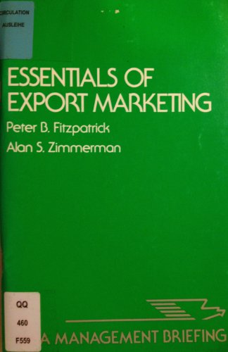 Stock image for Essentials of Export Marketing for sale by Better World Books