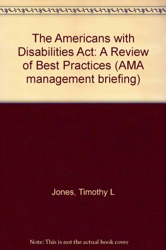 Stock image for The Americans with Disabilities Act (Ama Management Briefing) for sale by Ergodebooks