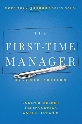 Stock image for The First-Time Manager for sale by Better World Books