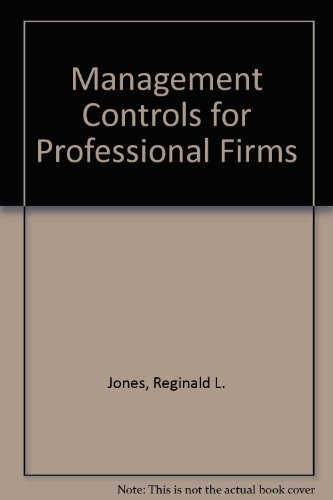 Stock image for Management Controls for Professional Firms for sale by ThriftBooks-Dallas
