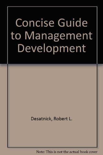 9780814452370: Concise Guide to Management Development
