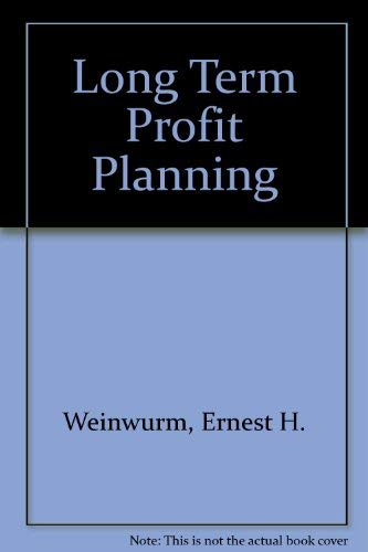 Stock image for LONG-TERM PROFIT PLANNING for sale by Neil Shillington: Bookdealer/Booksearch