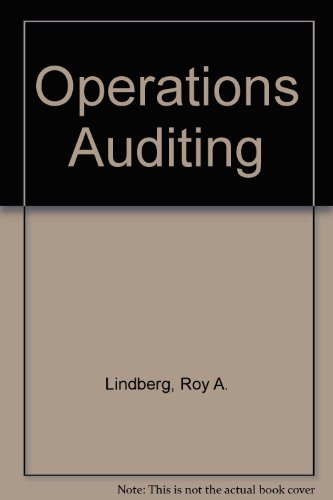 Stock image for Operations auditing for sale by SecondSale