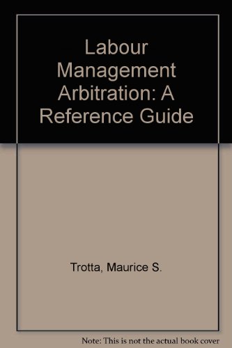 Stock image for Arbitration of Labor-Management Disputes for sale by Better World Books