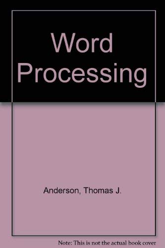 Stock image for Word Processing for sale by Top Notch Books