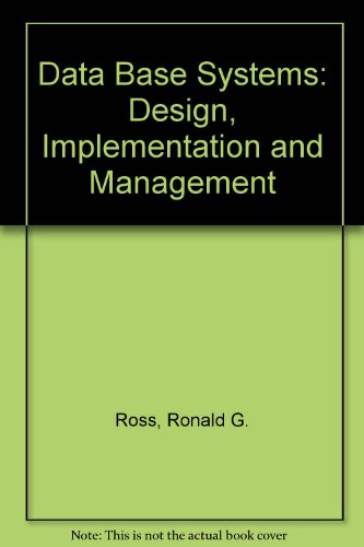 Immagine dell'editore per Data Base Systems: Design, Implementation and Management venduto da Ammareal