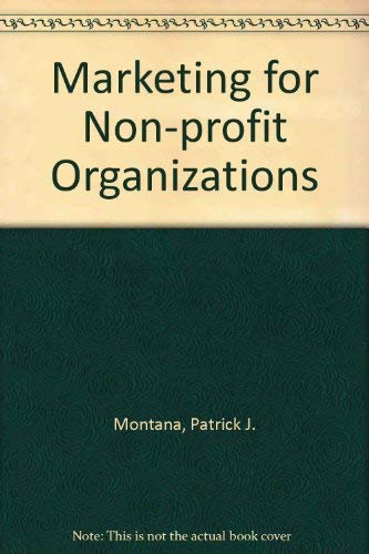 Stock image for Marketing in Nonprofit Organizations for sale by Virtuous Volumes et al.
