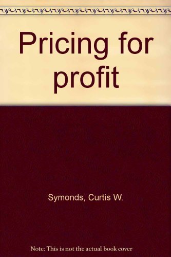 Beispielbild fr Pricing for Profit zum Verkauf von Eatons Books and Crafts