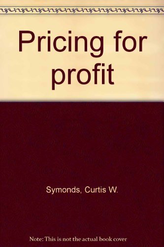 Stock image for Pricing for Profit for sale by Eatons Books and Crafts