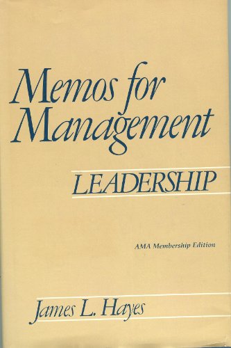 Beispielbild fr Memos for Management: Leadership zum Verkauf von Wonder Book