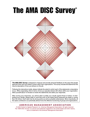 AMA DISC Survey (9780814470909) by Cooke, Robert