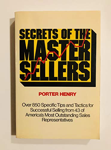 Beispielbild fr Secrets of the Master Sellers zum Verkauf von Better World Books