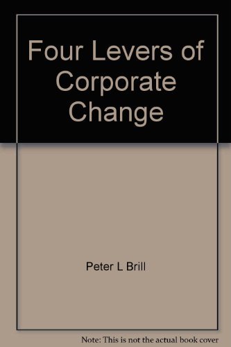 Stock image for The Four Levers of Corporate Change. for sale by Antiquariat & Verlag Jenior