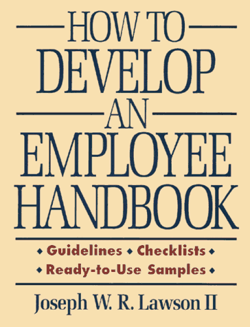 Beispielbild fr How to Develop an Employee Handbook zum Verkauf von Jenson Books Inc