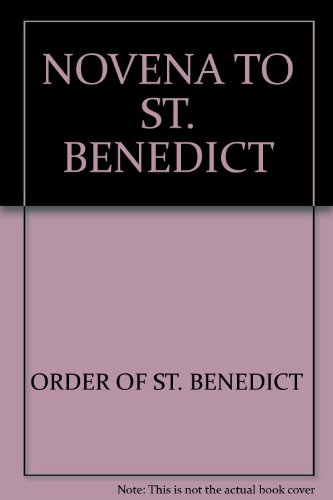 Stock image for Novena to St. Benedict for sale by Henry Stachyra, Bookseller