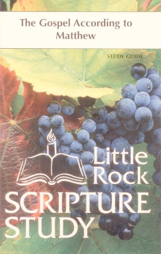 Beispielbild fr The Gospel According to Matthew: Study Guide (Little Rock Scripture Study) zum Verkauf von Better World Books