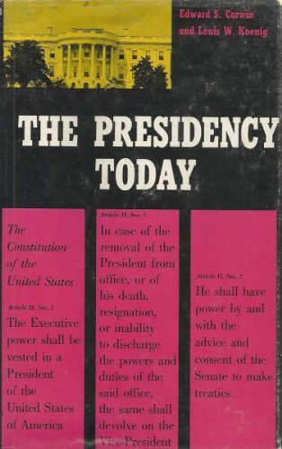 Imagen de archivo de Presidency Today a la venta por Better World Books