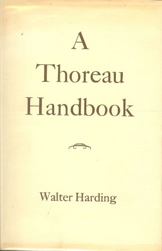 Stock image for A Thoreau Handbook for sale by WeSavings LLC
