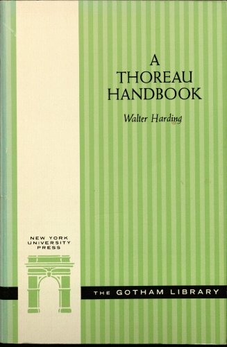 Stock image for A Thoreau Handbook for sale by Better World Books