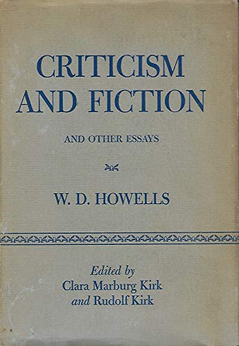 Stock image for Criticism and Fiction and Other Essays for sale by Better World Books