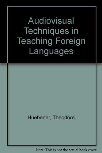 Beispielbild fr Audio-Visual Techniques in Teaching Foreign Languages : A Practical Handbook zum Verkauf von Better World Books