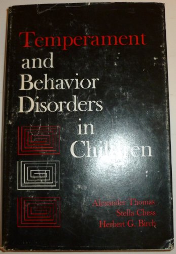 Imagen de archivo de Temperament and Behavior Disorders in Children a la venta por Better World Books